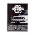 BMW 'Life Begins at 6000 RPMs' Poster