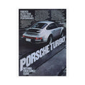 Vintage Porsche Turbo Poster Print